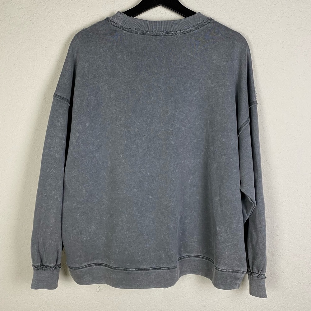 FREE PEOPLE Movement Metti Slate Gray Sweatshirt - Picture 7 of 9
